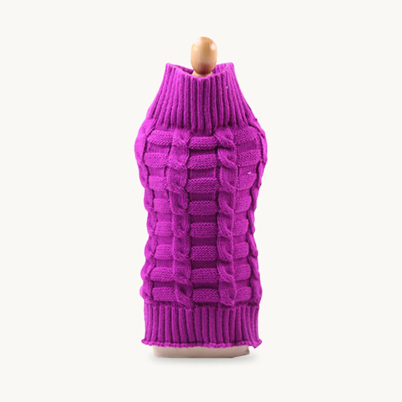 Kabelstrikket hundesweater