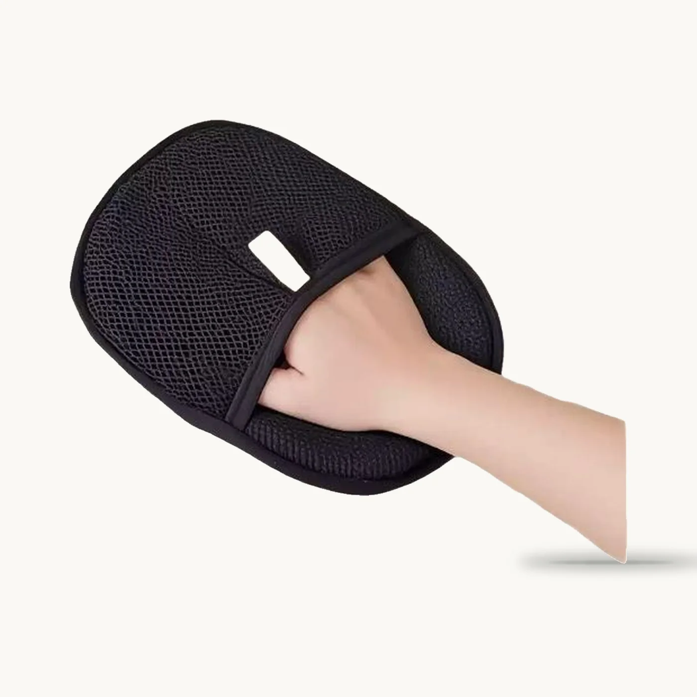 Pelsplejehandske til løse hår